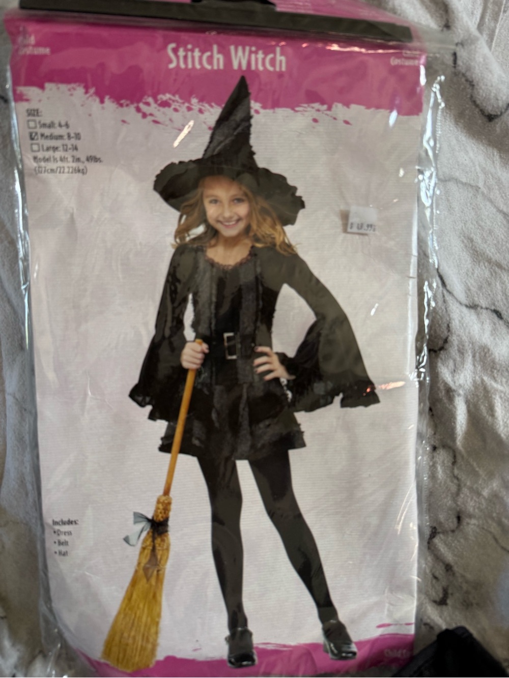 Stitch Witch Girls Black Halloween Costume